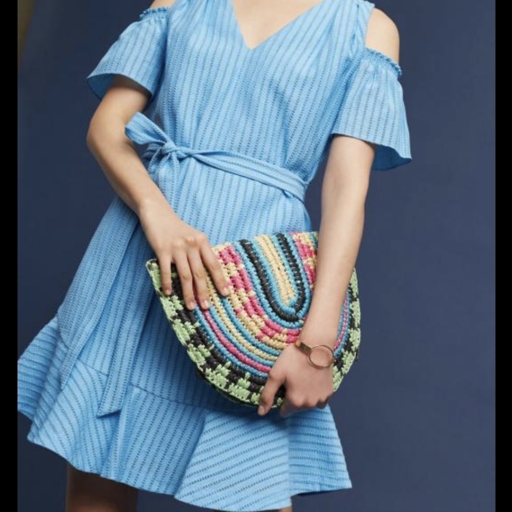 Anthropologie shoshana Francesca open-shoulder dress 6 - Picture 2 of 15